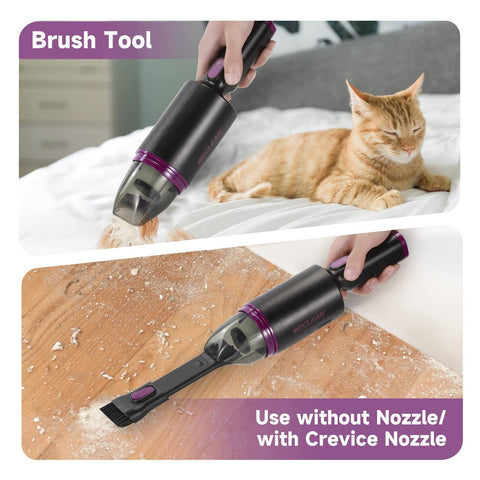 Handheld Vacuum Cleaner (Black & Purple)